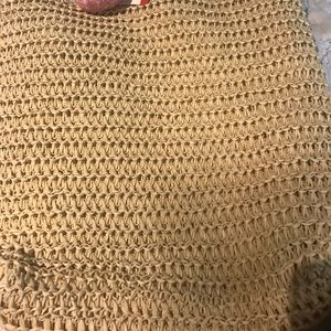 Woven Tote Bag with Lining